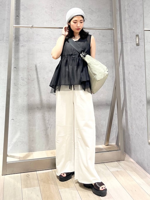 楽天市場】シアー刺繍アソートノースリブラウス LEPSIM