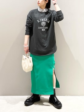 「レプシィム(LEPSIM)」｜「アイテム（ブーツ）」を使った、エムアイさん（レディース・162cm）の春コーディネート