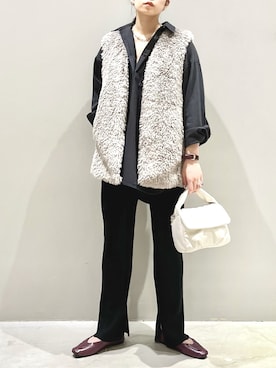 「レプシィム(LEPSIM)」｜「アイテム（その他アウター）」を使った、エムアイさん（レディース・162cm）の秋コーディネート