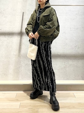 「LEPSIM（レプシィム）のアイテム」を使った、エムアイさん（レディース・162cm）の秋コーディネート