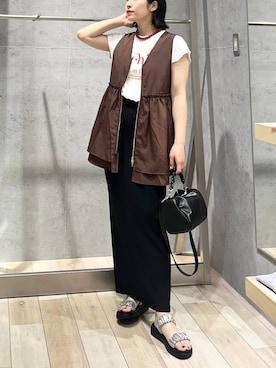 「LEPSIM（レプシィム）のアイテム」を使った、エムアイさん（レディース・162cm）の夏コーディネート