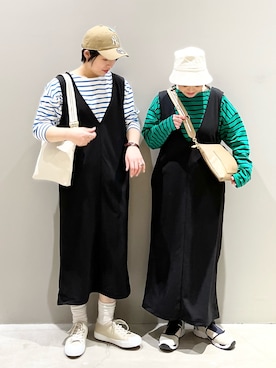 「レプシィム(LEPSIM)」｜「アイテム（キャップ）」を使った、エムアイさん（レディース・162cm）の春コーディネート