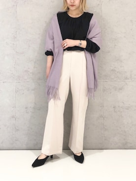 「ハタラクパンツ」｜エムアイさん（レディース・162cm）の冬コーディネート