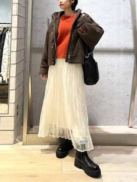 エムアイさん（レディース・162cm）の冬コーディネート