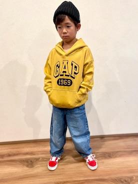 「アイテム（シューズ）」を使った、shimonさん（メンズ・120cm）の秋コーディネート