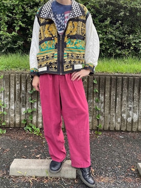 「Tシャツ/カットソー」｜「アイテム（ナイロンジャケット）」を使った、used.clothing.Flowさん（メンズ・181cm）の夏コーディネート