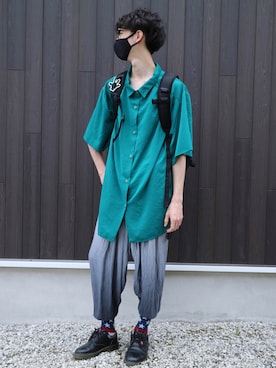 「USA」｜used.clothing.Flowさん（メンズ・181cm）の夏コーディネート