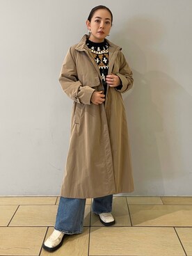 「Lui's（ルイス）のアイテム（その他アウター）」を使った、五十嵐 あやさん（レディース・159cm）の冬コーディネート