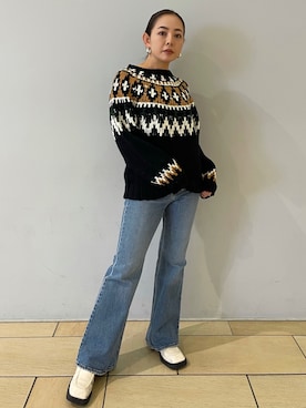 五十嵐 あやさん（レディース・159cm）の冬コーディネート