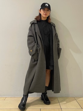 「Lui's（ルイス）のアイテム（その他アウター）」を使った、五十嵐 あやさん（レディース・159cm）の秋コーディネート