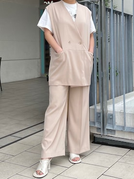 「Lui's（ルイス）のアイテム（シューズ）」を使った、五十嵐 あやさん（レディース・159cm）の夏コーディネート