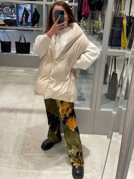 「PERVERZE（パーバーズ）のアイテム」を使った、五十嵐 あやさん（レディース・159cm）の冬コーディネート