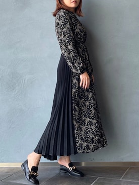 「Lui's（ルイス）のアイテム（ワンピース/ドレス）」を使った、五十嵐 あやさん（レディース・159cm）の秋コーディネート