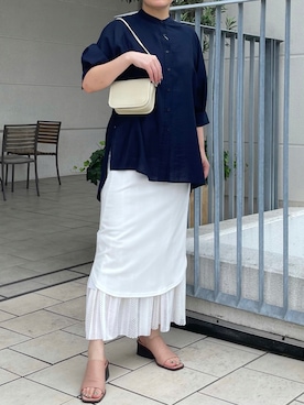 「THE Dallas（ザ・ダラス）のアイテム」を使った、五十嵐 あやさん（レディース・159cm）の夏コーディネート