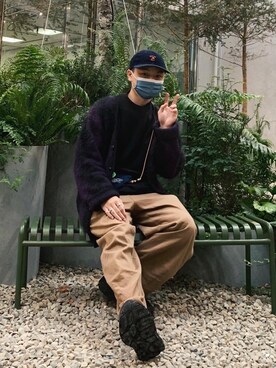 「BEAMS BOY（ビームスボーイ）のアイテム（キャップ）」を使った、yowren._さん（メンズ・168cm）の春コーディネート