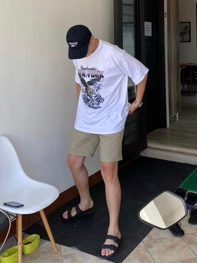 「Reebok（リーボック）のアイテム（帽子）」を使った、Zackさん（メンズ・183cm）の秋コーディネート