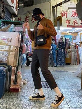 「EXCELSIOR（エクセルシオール）のアイテム」を使った、Zackさん（メンズ・183cm）の秋コーディネート