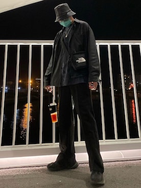 「Reebok（リーボック）のアイテム（シューズ、ブラック系）」を使った、Zackさん（メンズ・183cm）の秋コーディネート