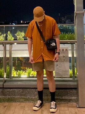 「EXCELSIOR（エクセルシオール）のアイテム」を使った、Zackさん（メンズ・183cm）の秋コーディネート