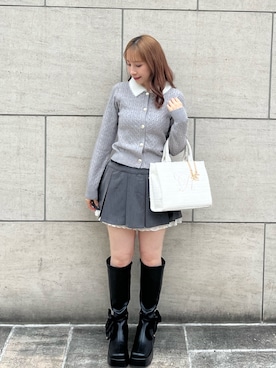 「プリーツ」｜risa☻さん（レディース・155cm）の秋コーディネート