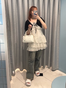「アイテム（ワンピース/ドレス、その他）」を使った、risa☻さん（レディース・155cm）の夏コーディネート
