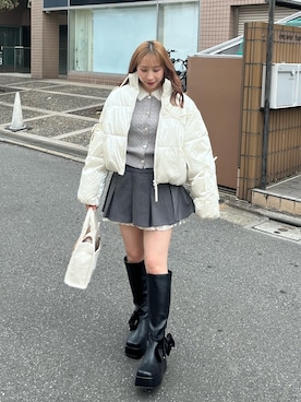 「プリーツ」｜risa☻さん（レディース・155cm）の秋コーディネート