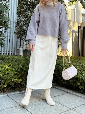 「ニット/セーター」｜risa☻さん（レディース・155cm）の冬コーディネート