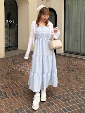 「OLIVE des OLIVE（オリーブデオリーブ）のアイテム」を使った、risa☻さん（レディース・155cm）の夏コーディネート