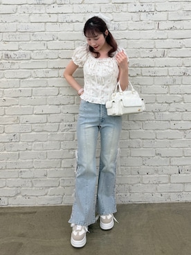 「OLIVE des OLIVE（オリーブデオリーブ）のアイテム」を使った、risa☻さん（レディース・155cm）の春コーディネート