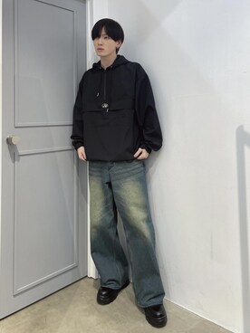 「アイテム（ブルゾン）」を使った、けんしんさん（メンズ・171cm・20代）の冬コーディネート