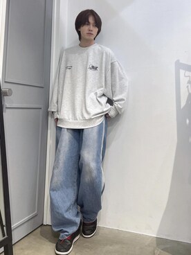 「re_k by JUNRED（レクバイジュンレッド）のアイテム（スウェット）」を使った、けんしんさん（メンズ・171cm）の秋コーディネート