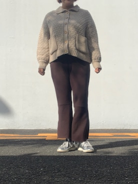 「studio CLIP（スタディオクリップ）のアイテム（その他アウター）」を使った、maruさん（レディース・166cm）の秋コーディネート
