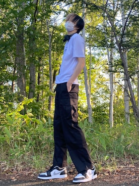 「green label relaxing（グリーンレーベルリラクシング）のアイテム」を使った、ヨルくんさん（メンズ・190cm）の秋コーディネート