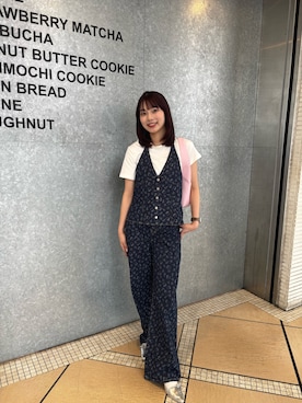 「アイテム（セットアップ）」を使った、りこりこさん（レディース・162cm）の春コーディネート