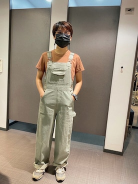 「NET（ネット）のアイテム（オールインワン・サロペット）」を使った、Joeyさん（レディース・154cm）の夏コーディネート