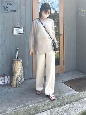 「H&M（エイチ・アンド・エム）のアイテム（サンダル）」を使った、ne_ne  さん（レディース・158cm）の夏コーディネート