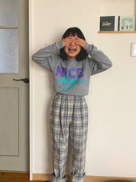 「Right-on（ライトオン）のアイテム（パンツ）」を使った、あいまな1210さん（キッズ・135cm）の春コーディネート
