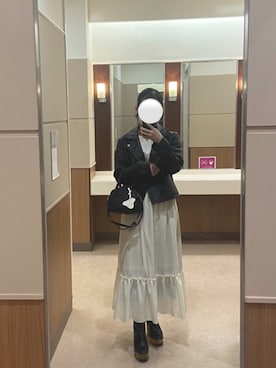 「CECIL McBEE（セシルマクビー）のアイテム（ジャケット/アウター）」を使った、miyuuさん（レディース・154cm）の秋コーディネート