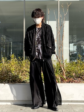 「アイテム（ブルゾン）」を使った、赤瀬さん（メンズ・175cm・20代）の春コーディネート