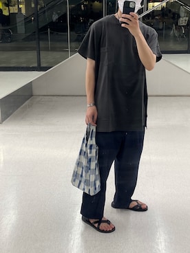 「FACTOTUM（ファクトタム）のアイテム（アクセサリー）」を使った、Yuta さん（メンズ・181cm）の夏コーディネート