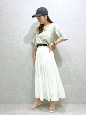 「へザー」｜「アイテム（帽子）」を使った、ariさん（レディース・158cm）の夏コーディネート