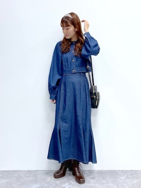 「へザー」｜「アイテム（ワンピース）」を使った、ariさん（レディース・158cm）の夏コーディネート