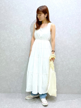 「へザー」｜「アイテム（トートバッグ）」を使った、ariさん（レディース・158cm）の夏コーディネート