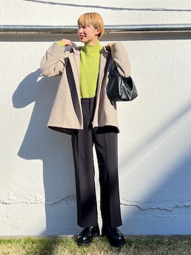 「THE SHOP TK （ザ ショップ ティーケー ）のアイテム（その他アウター）」を使った、omaさん（レディース・163cm）の冬コーディネート