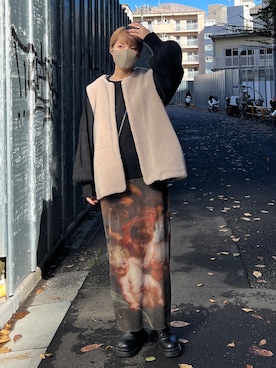 omaさん（レディース・163cm）の冬コーディネート