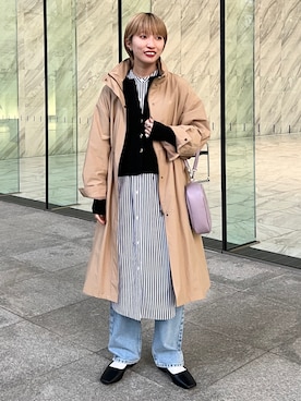 「THE SHOP TK （ザ ショップ ティーケー ）のアイテム（その他アウター）」を使った、omaさん（レディース・163cm）の春コーディネート