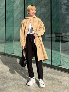 「THE SHOP TK （ザ ショップ ティーケー ）のアイテム（その他アウター）」を使った、omaさん（レディース・163cm）の春コーディネート