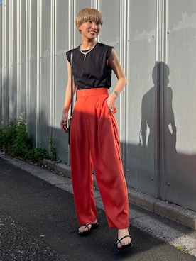 「THE SHOP TK （ザ ショップ ティーケー ）のアイテム」を使った、omaさん（レディース・163cm）の夏コーディネート