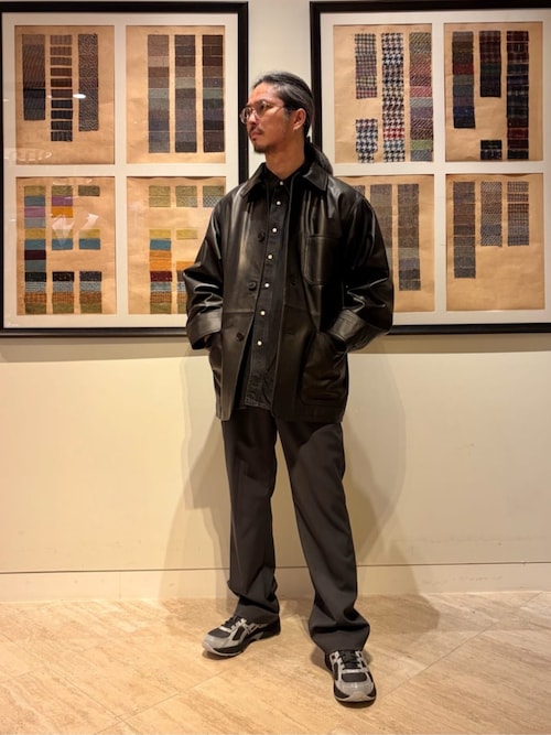 別注】＜UNITED ARROWS × LOEFF＞ラムレザー カバーオール ジャケット