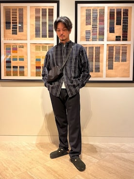 「hALON(雑貨)（アーロン）のアイテム」を使った、米山（yoneyama）さん（メンズ・172cm）の春コーディネート